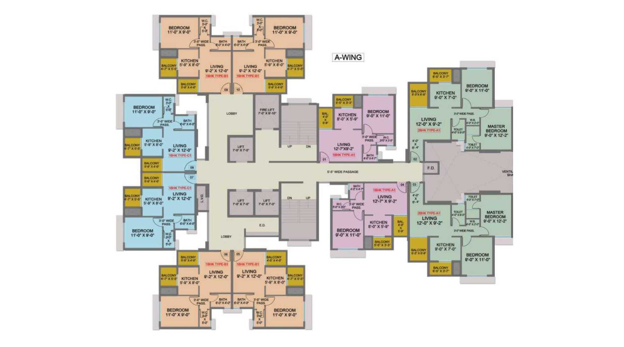 Arihant-Sports-City-Floor-Plan-with-Terrace